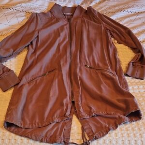 Dex Light Purple Utility Jacket with Ribbed Cuffs